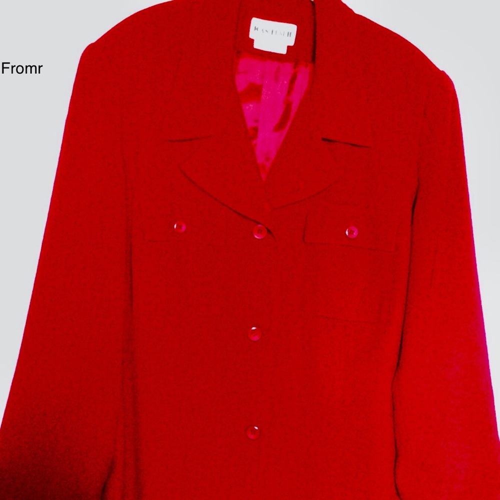 WOMEN’S CRIMSON RED SUIT JACKET BLAZER